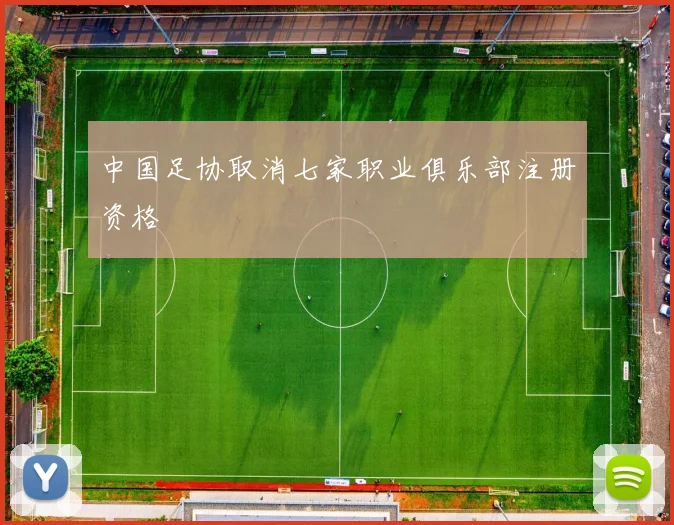 中国足协取消七家职业俱乐部注册资格